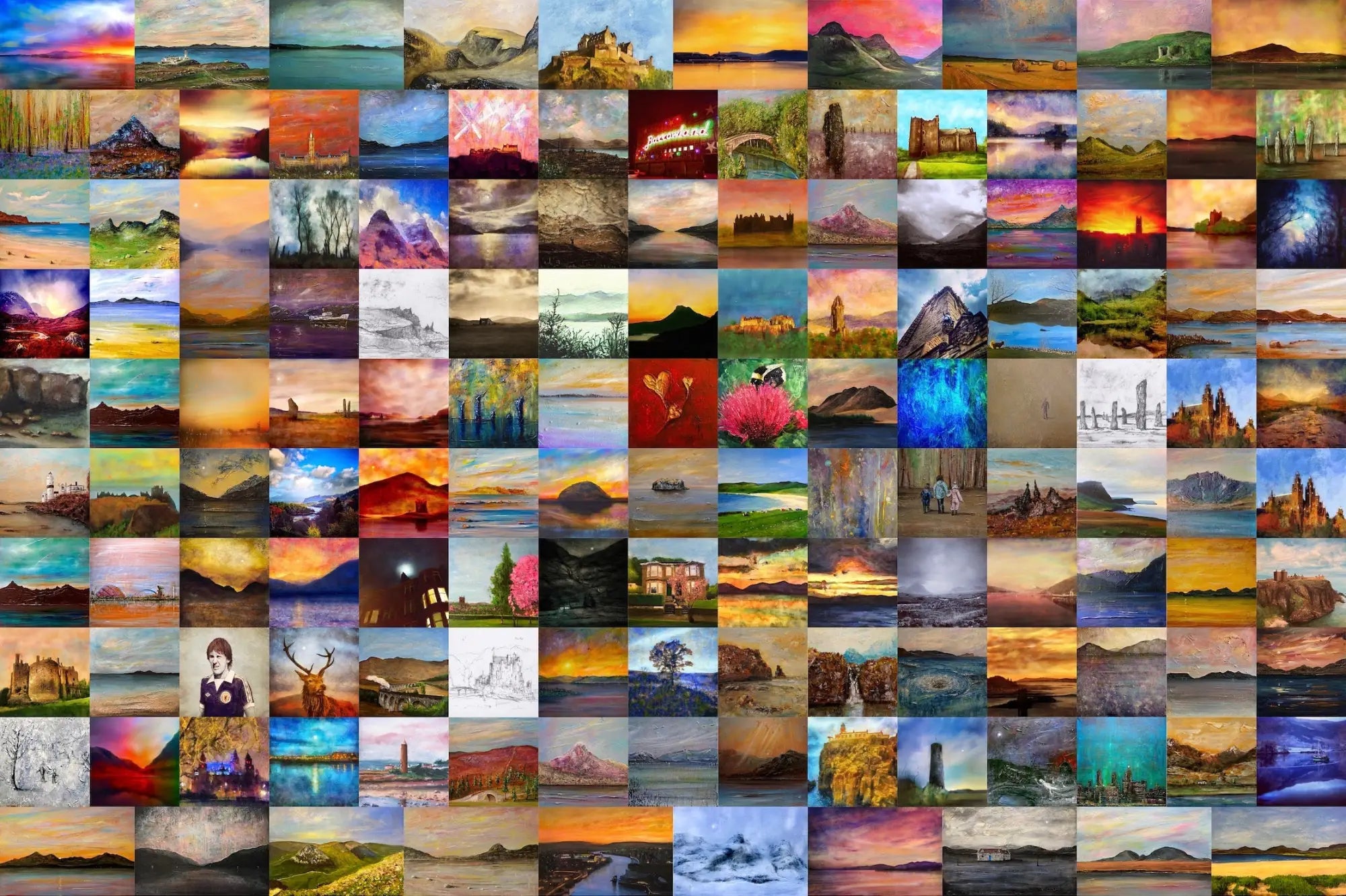 100-piece Outer Hebrides landscape puzzle with vibrant scenes