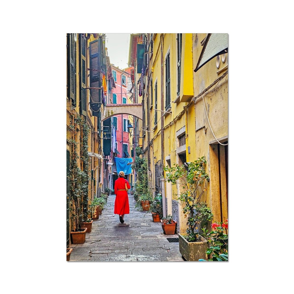 Backstreets of Lerici Fine Art Print