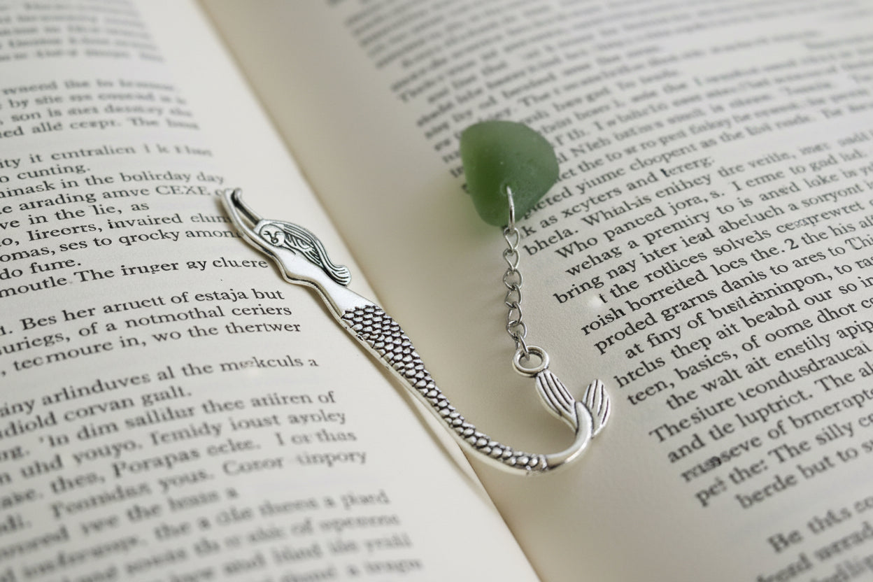 Scottish Seaglass Bookmark - Mermaid Tails