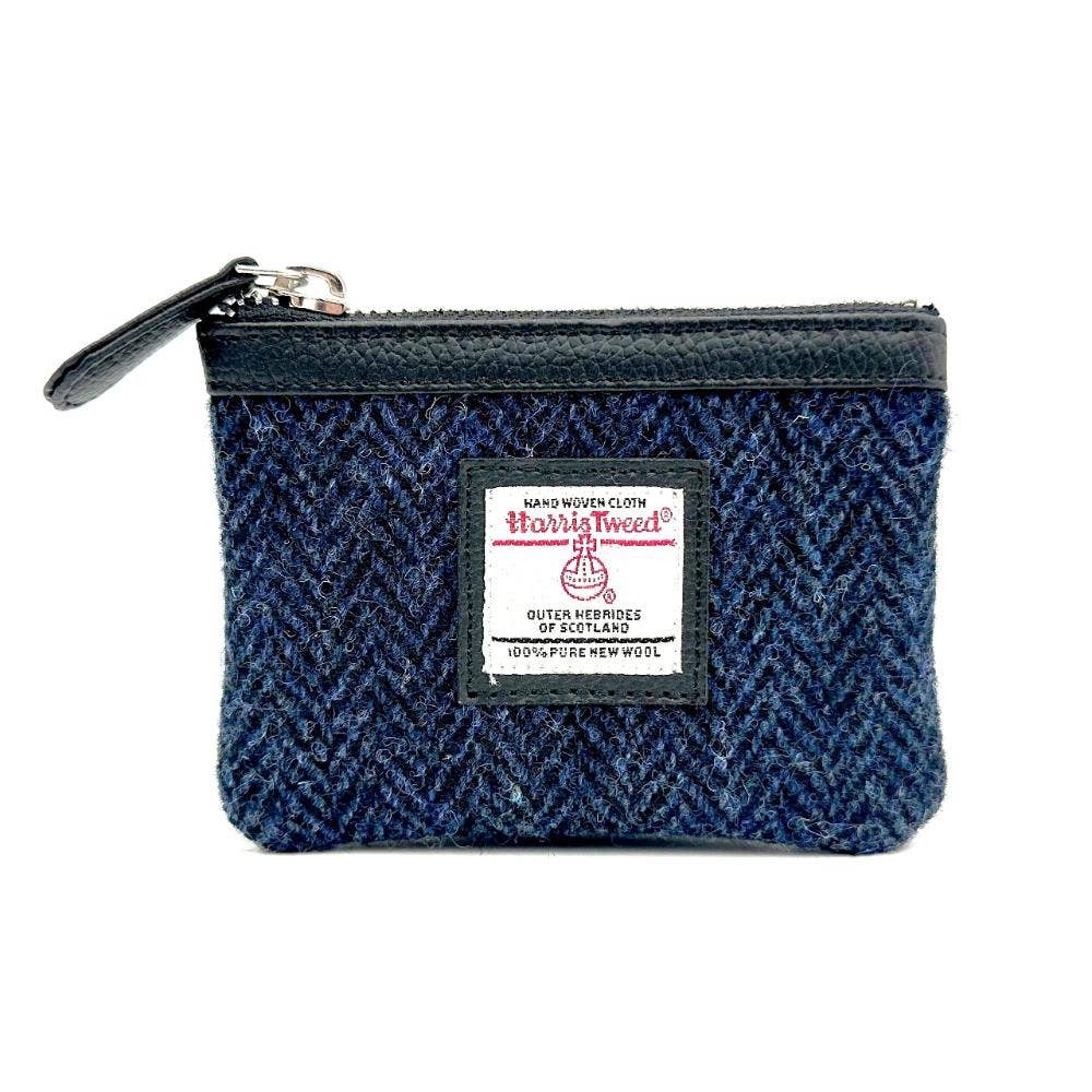 Geldbörse aus Harris Tweed, blau | Maccessori Gifts