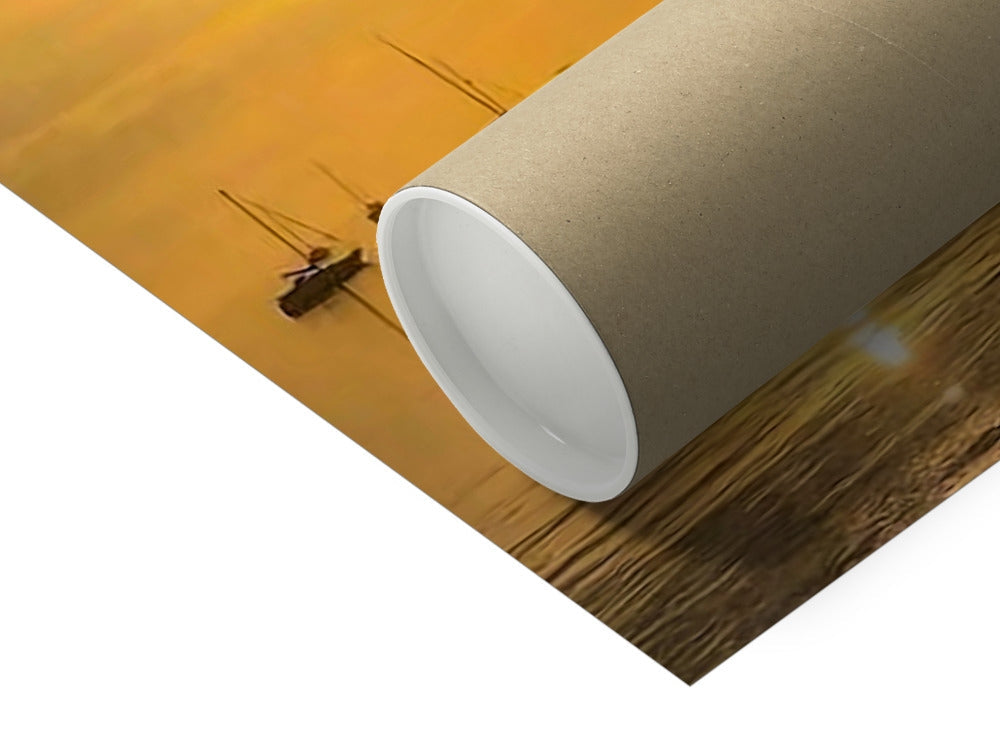 Yachts at Sunset Fine Art Print