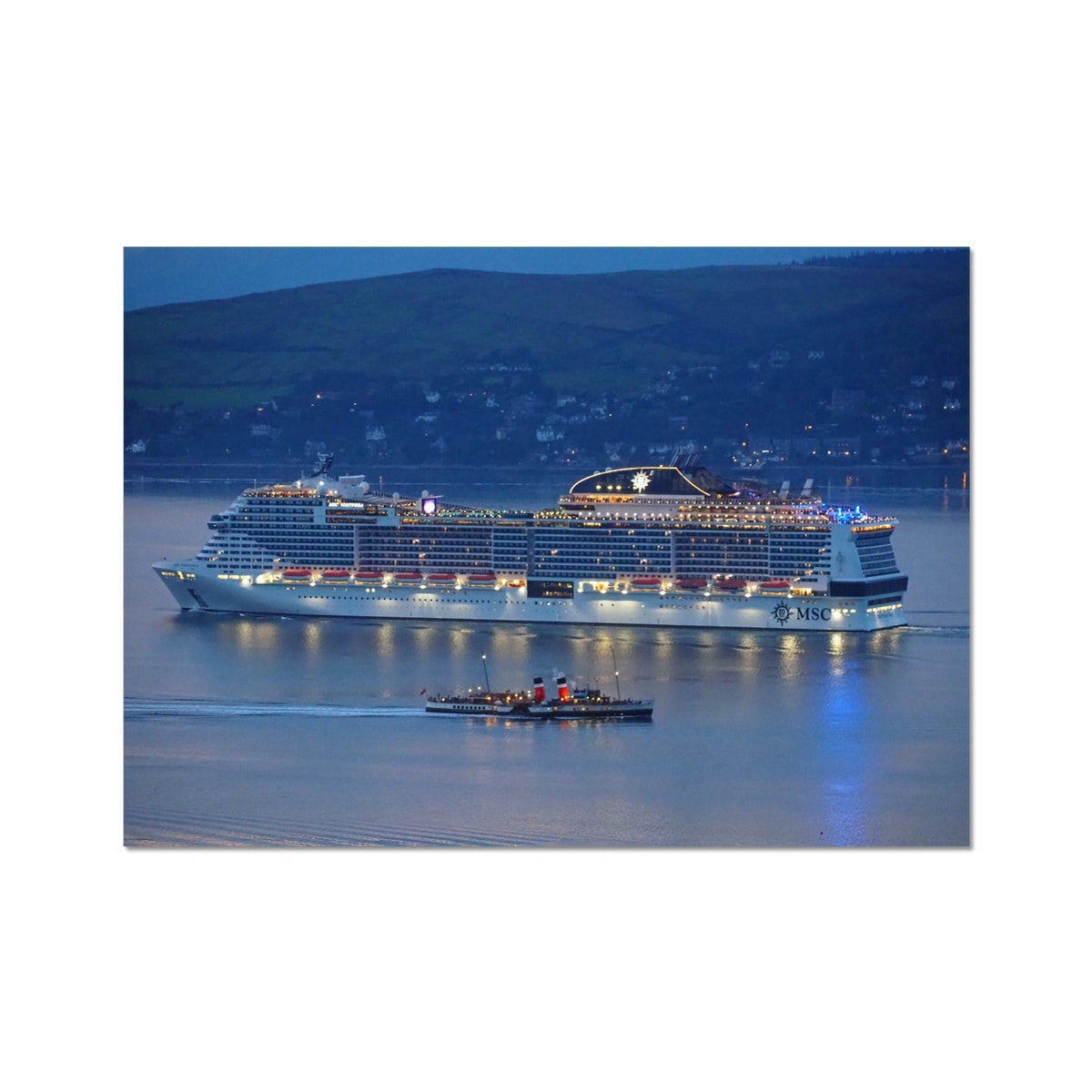 MSC Virtuosa et PS Waverley Impression d’art