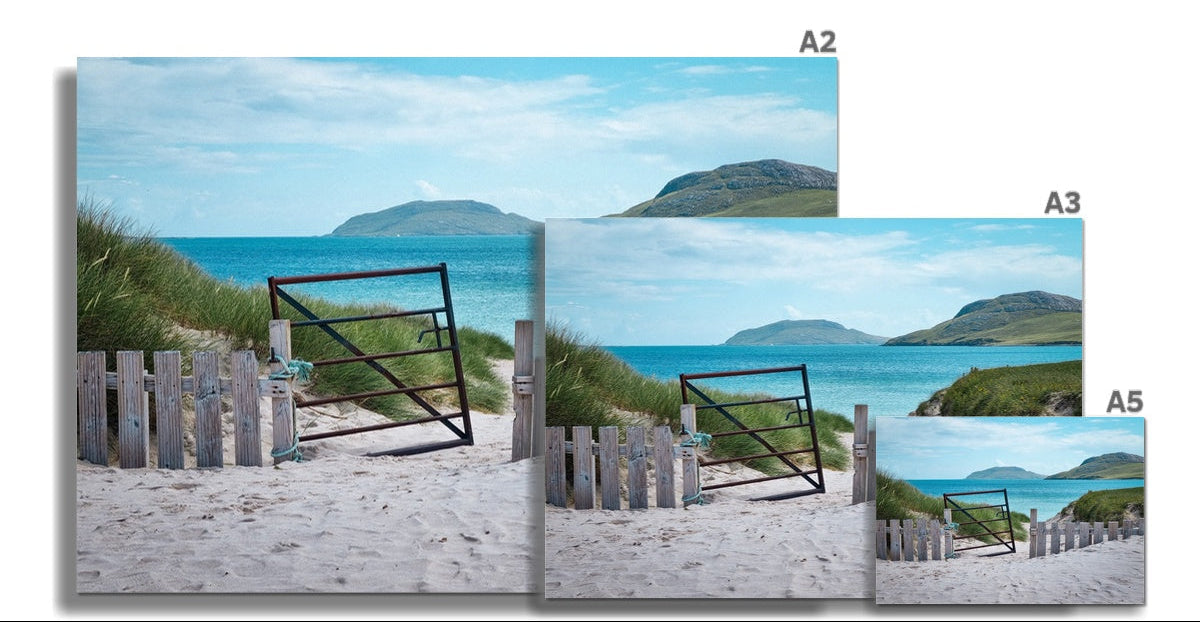 Vatersay Beach Gate Impression d’art