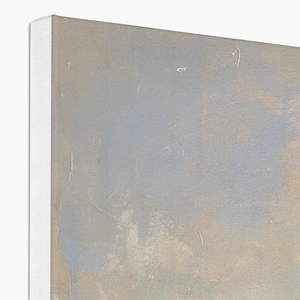 Abstract gray beige canvas print The Road To Carbost textured art