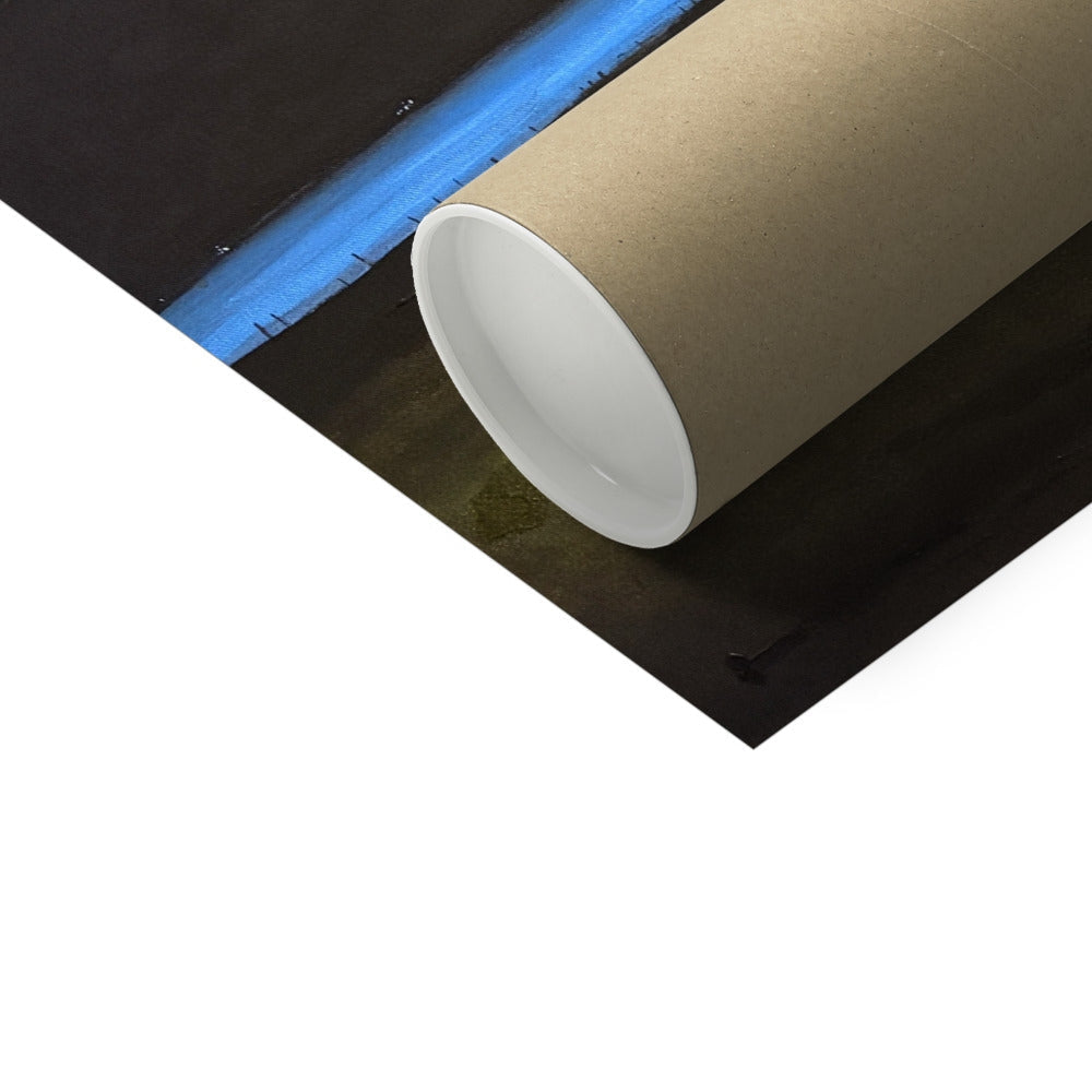 Castle Stalker Glow Artist Proof print in brown cardboard tube with white lining