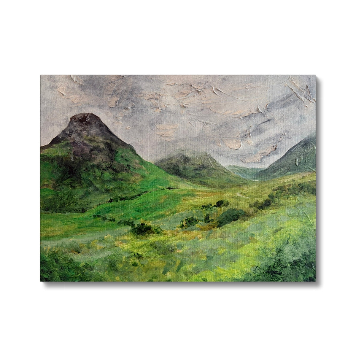 Whispers Of Glencoe canvas print with vibrant colors and textures