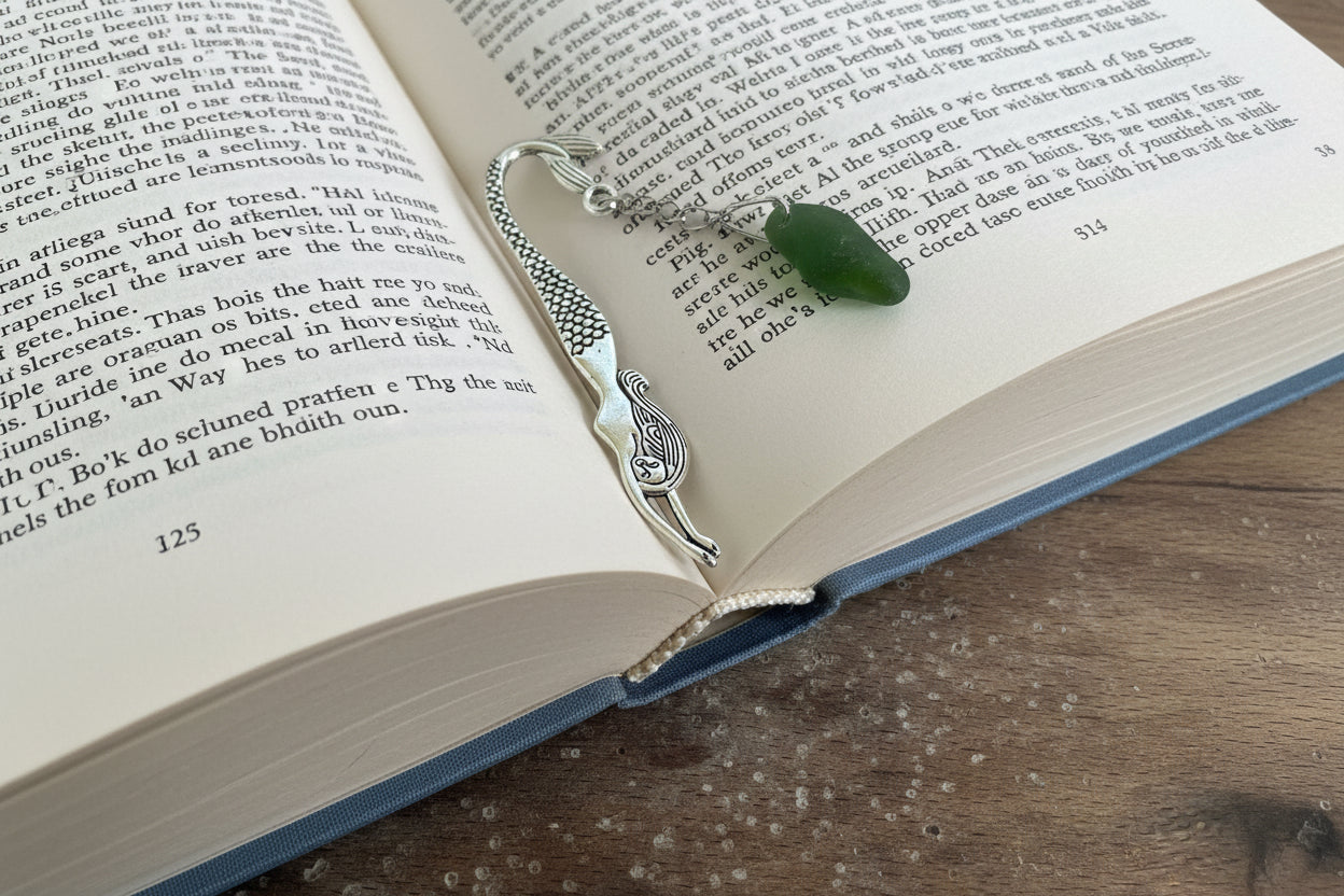 Scottish Seaglass Bookmark - Mermaid Tails