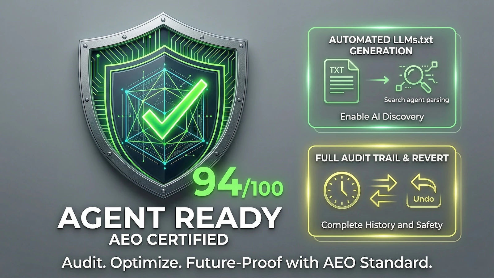 Agent IA Shopify prêt : Audit SEO et UCP