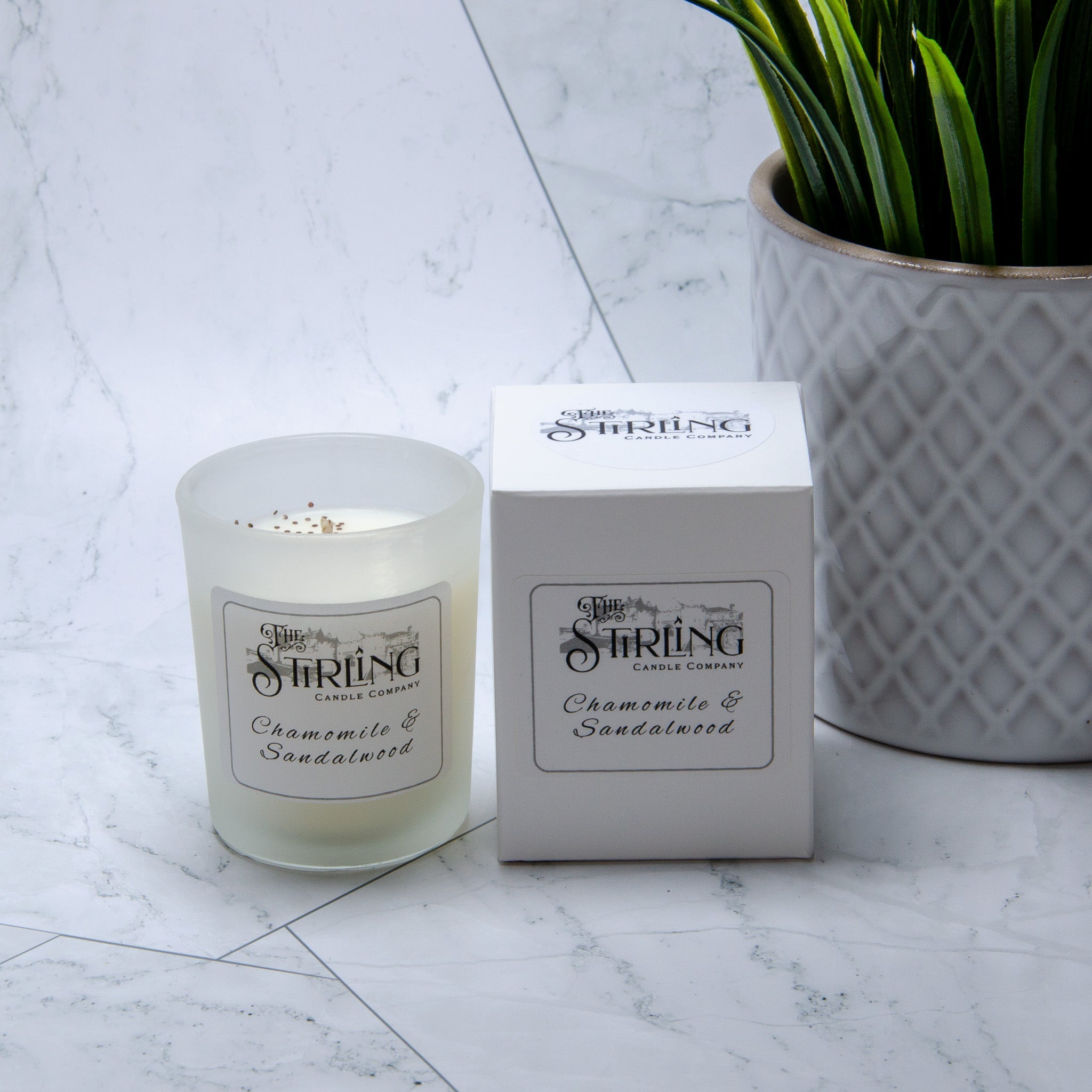 Camomille et bois de santal - Petite bougie