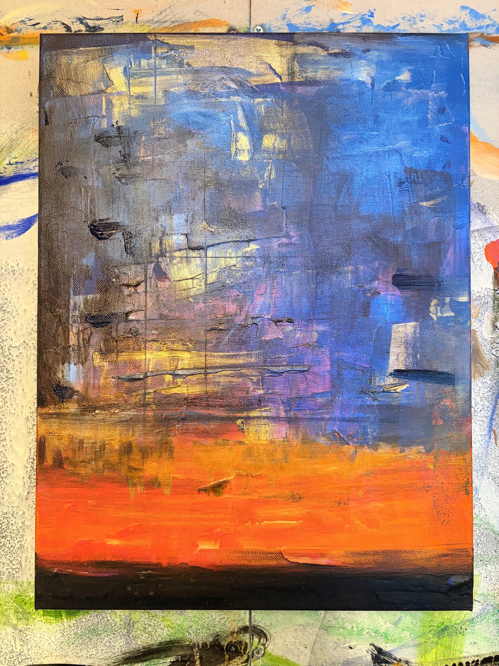 Rêves d'horizon - Peinture impressionniste abstraite originale