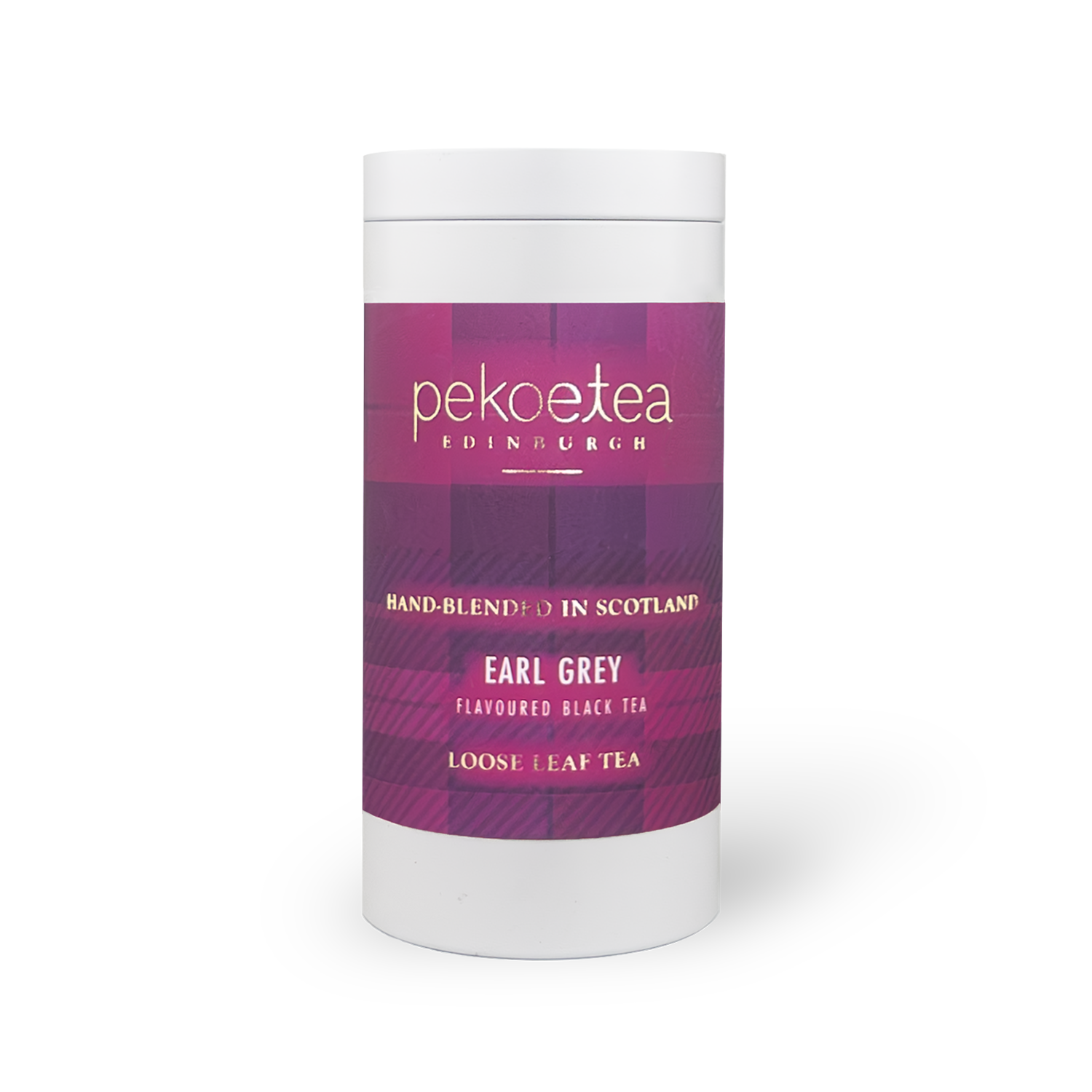 Earl Grey Blue Flower Tea by Pekoe Edinburgh in white tin