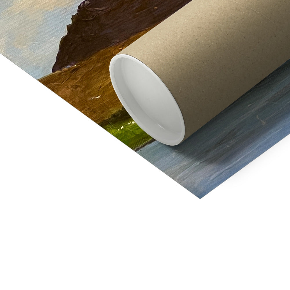 Rolled brown cardboard tube on The Road To Carbost Artist Proof print