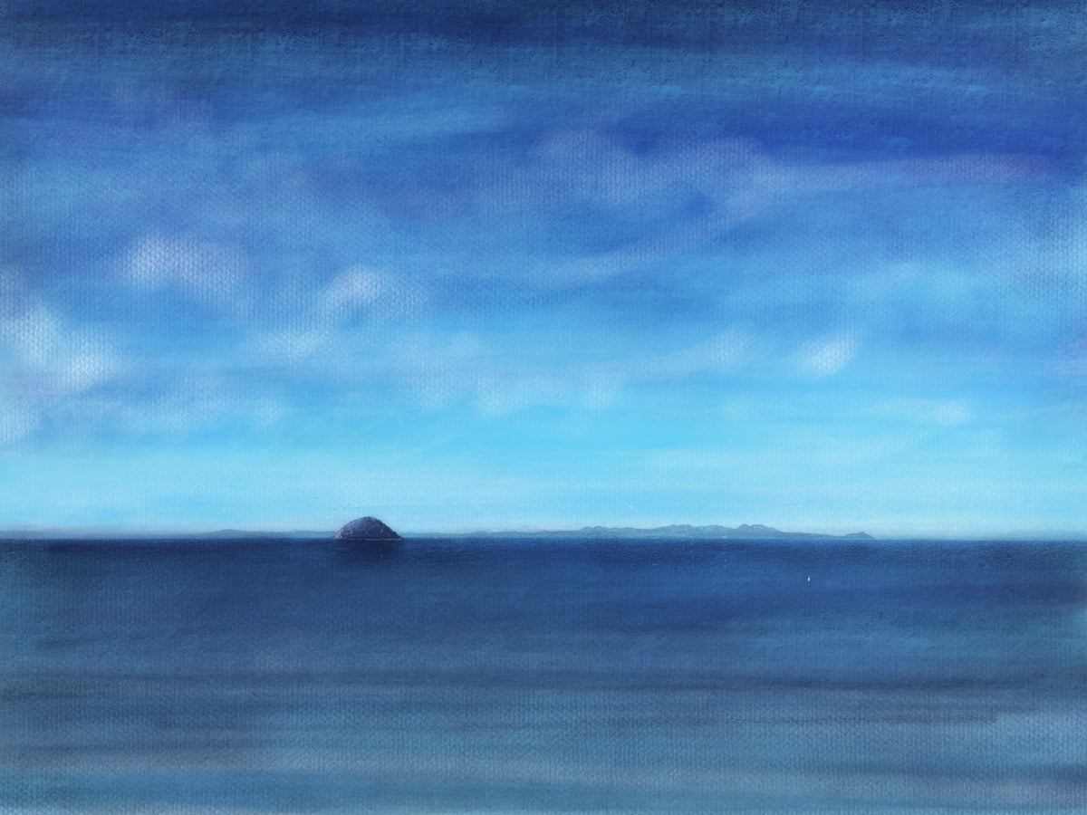 Arran and Ailsa Craig Original Scottish Landscape Painting by Hunter