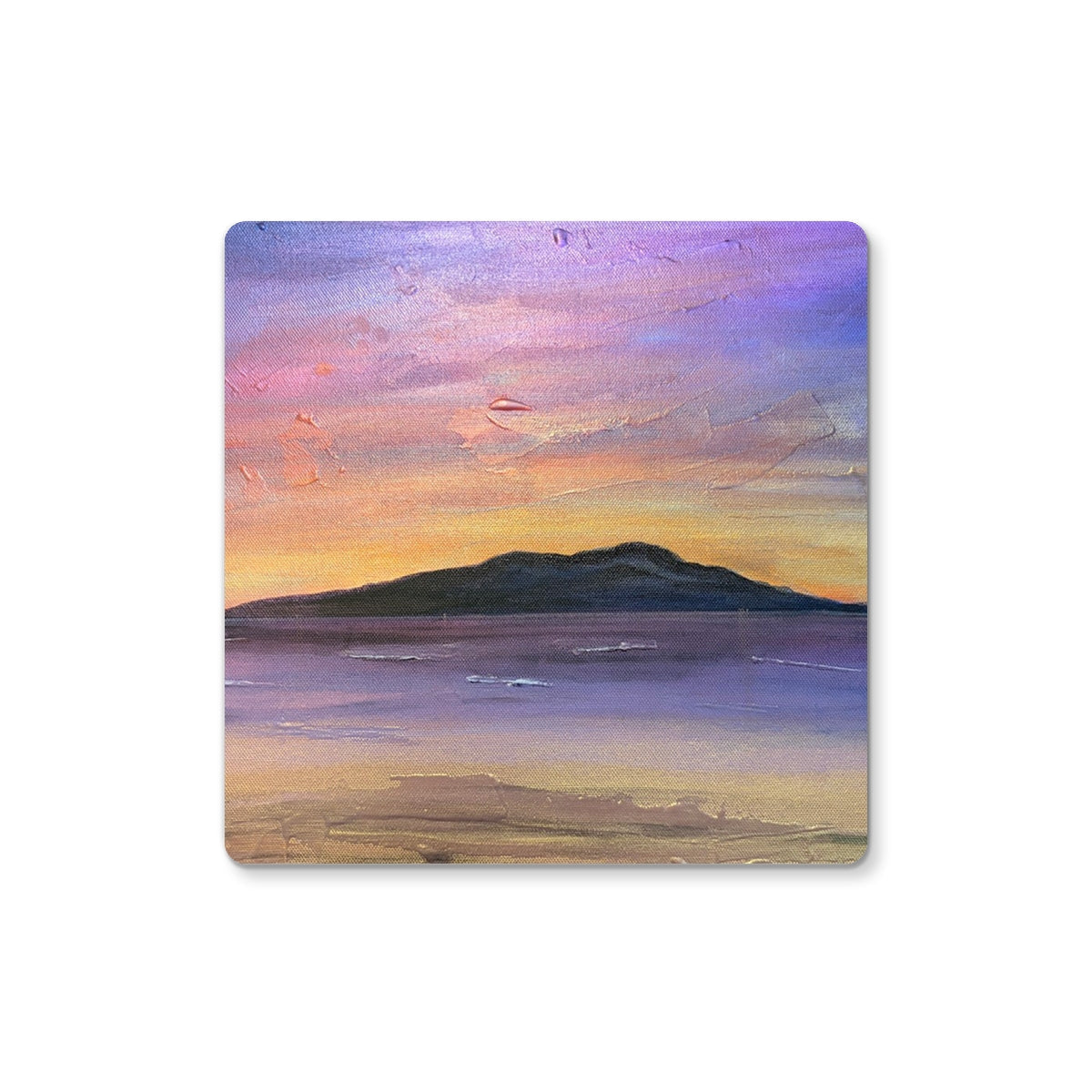 Arran Amethyst Coaster - Art Gallery Scotland - Free Shipping Worldwide