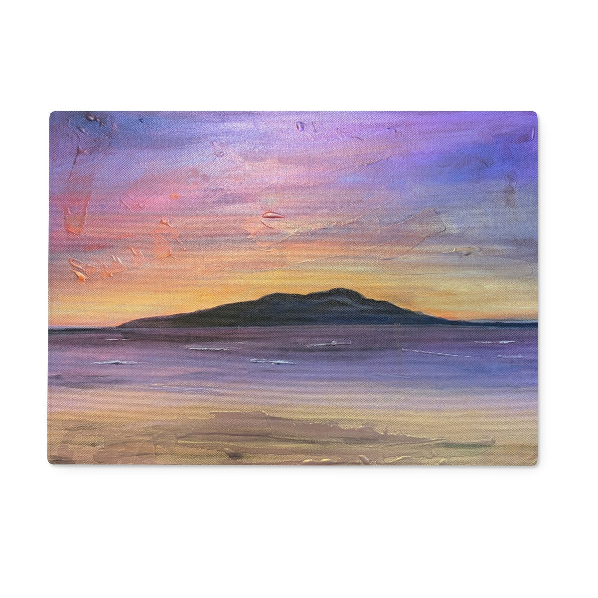 Arran Amethyst Glass Chopping Board - Art Gallery Scotland - Free Shipping Worldwide