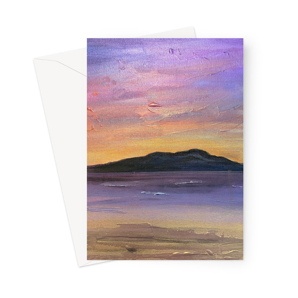 Arran Amethyst Greeting Card - Art Gallery Scotland - Free Shipping Worldwide