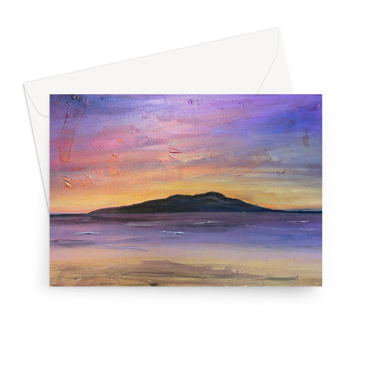 Arran Amethyst Greeting Card - Art Gallery Scotland - Free Shipping Worldwide