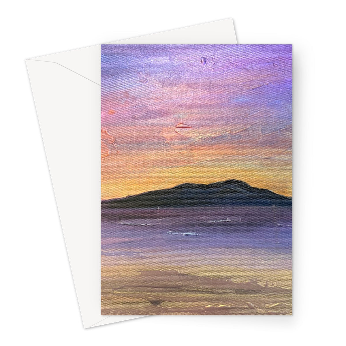 Arran Amethyst Greeting Card - Art Gallery Scotland - Free Shipping Worldwide