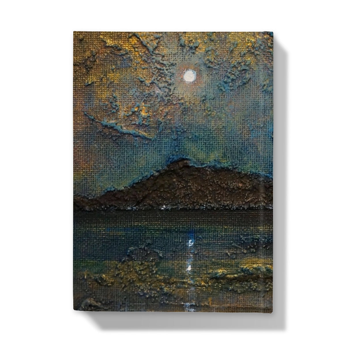 Canvas print of moonlit mountain landscape in Arran Moonlight Journal