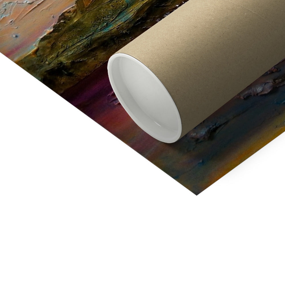 Brown cardboard tube for Arran Winter Dusk Artist Proof print