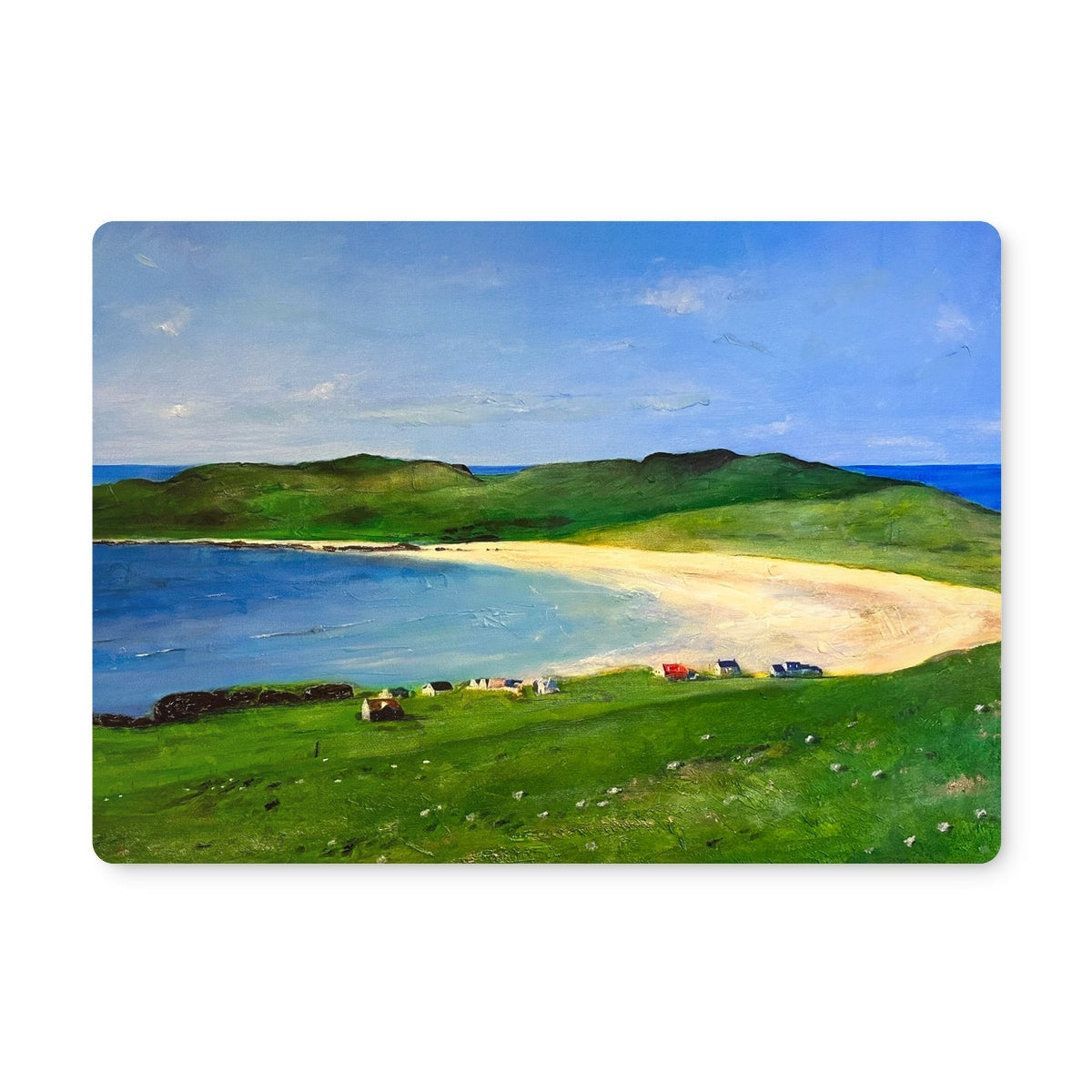 Balephuil Beach Tiree placemat with scenic magnet design
