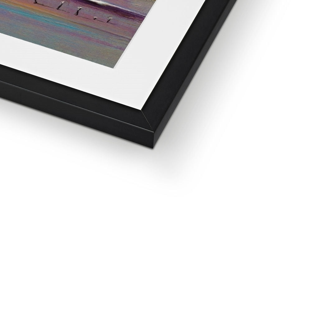 Black frame with white mat and abstract Ben Lomond Art Prints artwork