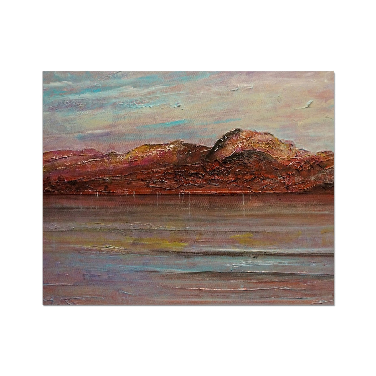 Brown Ben Nevis mountain landscape artist proof print on canvas