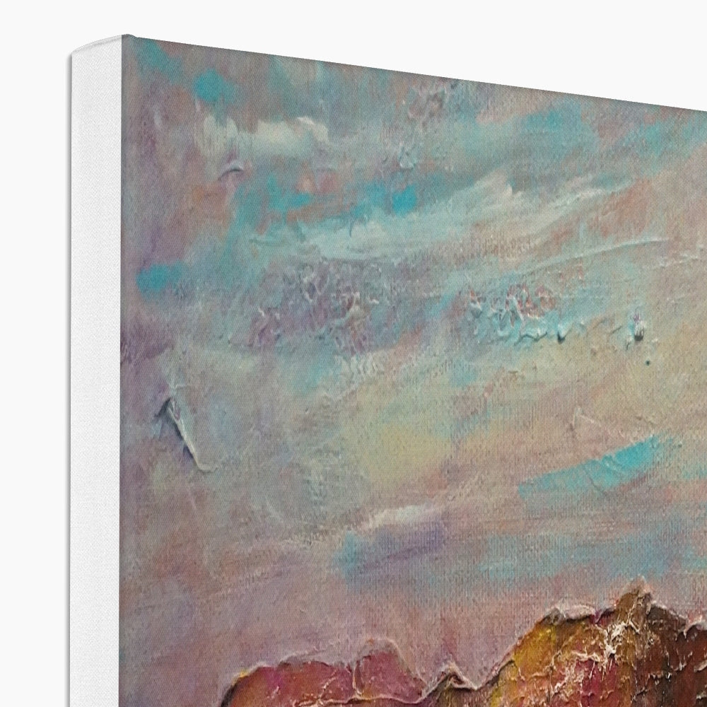 Abstract Ben Nevis canvas print with pastel textured colors