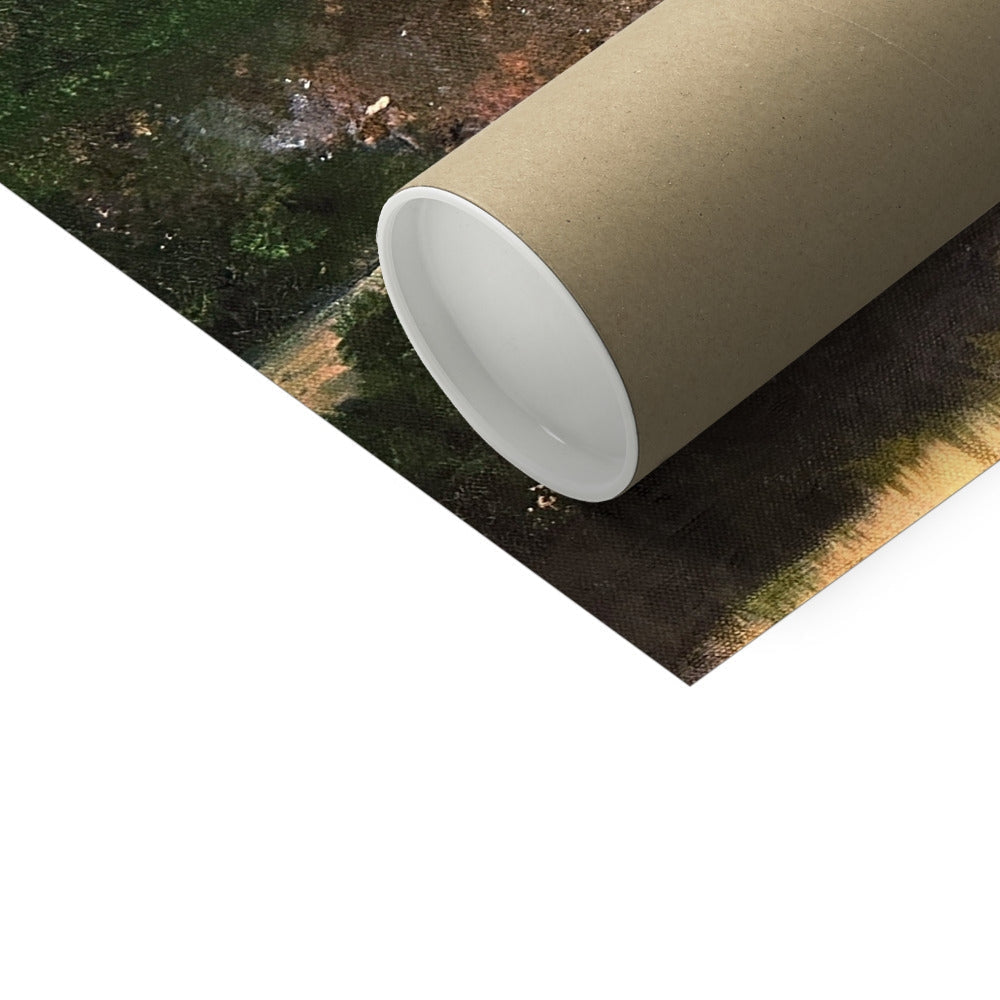 Ben Tee Invergarry Artist Proof Collector Print in brown cardboard tube with nature scene wrapping