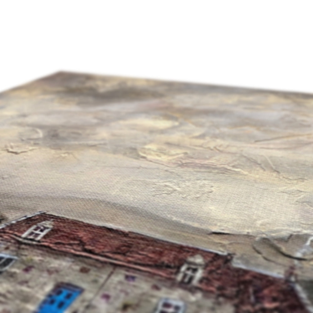 Ceramic tile coaster with textured surface in earthy tones from Blue Door Burn Altmore Cottage Canvas