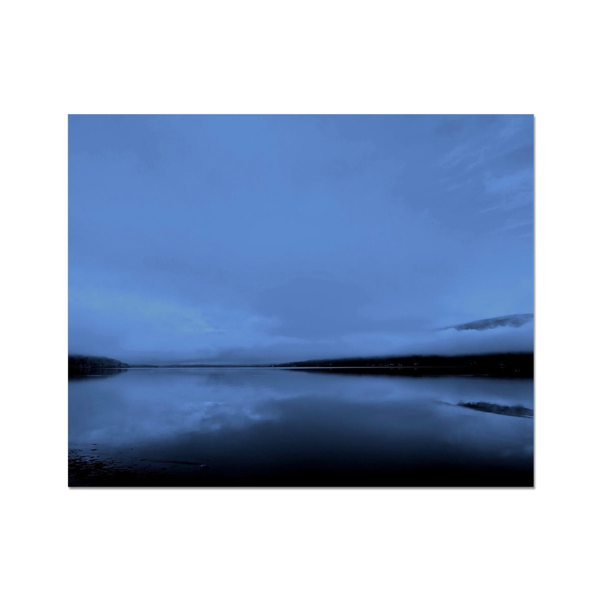 Blue Hour Loch Fyne artist proof print with reflective lake