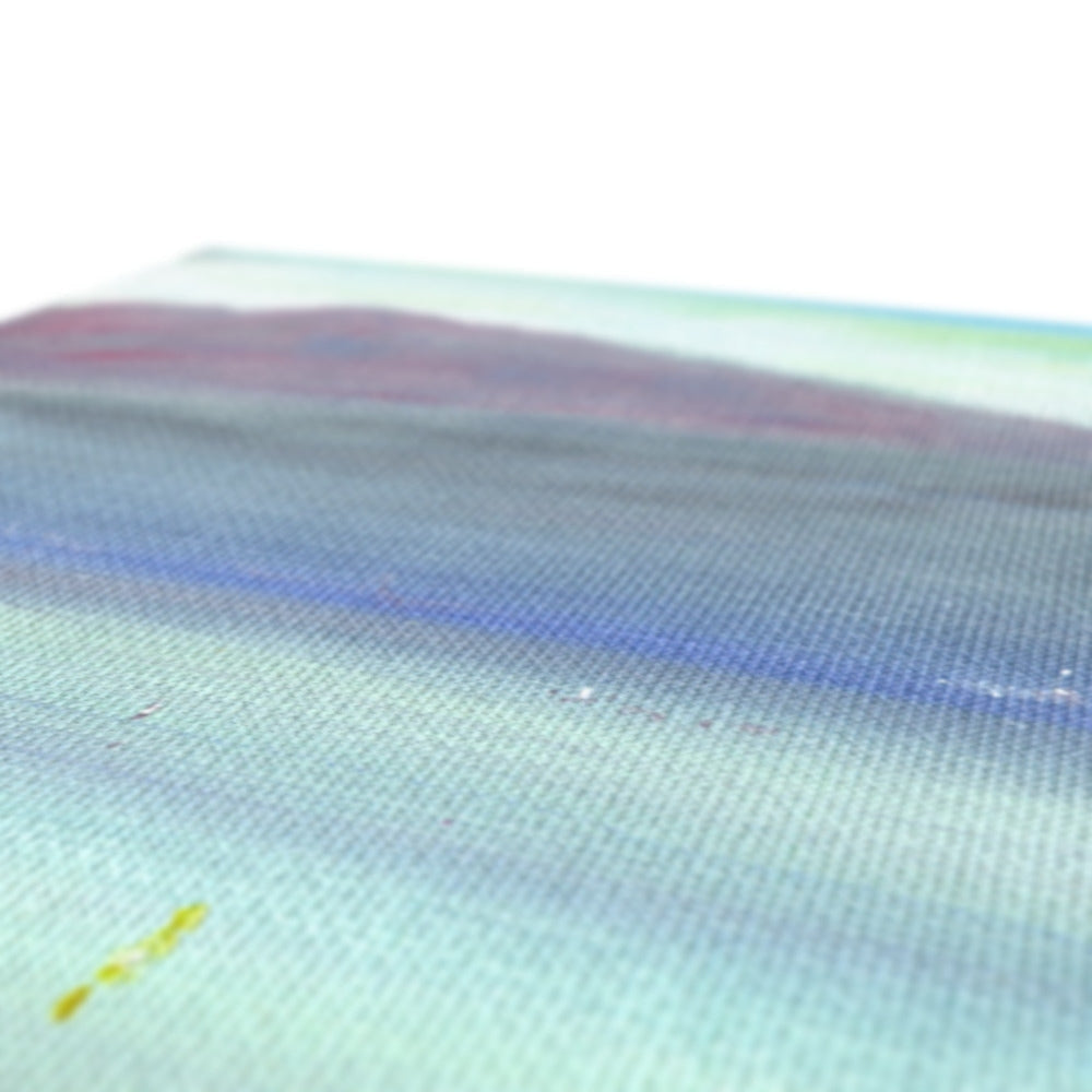 Multi-colored striped Boats On The Clyde Canvas swatch with sheen