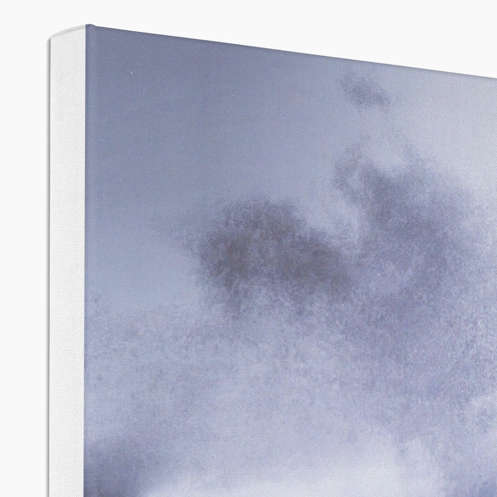 Stormy gray and white clouds in A Brooding Glen Varagil canvas print