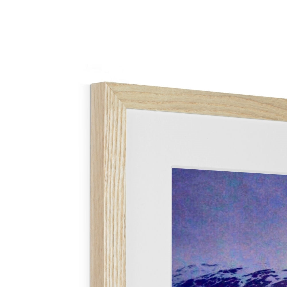 Light wood frame with white matting for Brooding Glencoe Art Prints