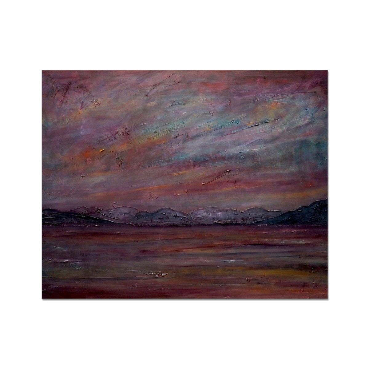 A Brooding Holy Loch Hahnemühle German Etching abstract landscape print