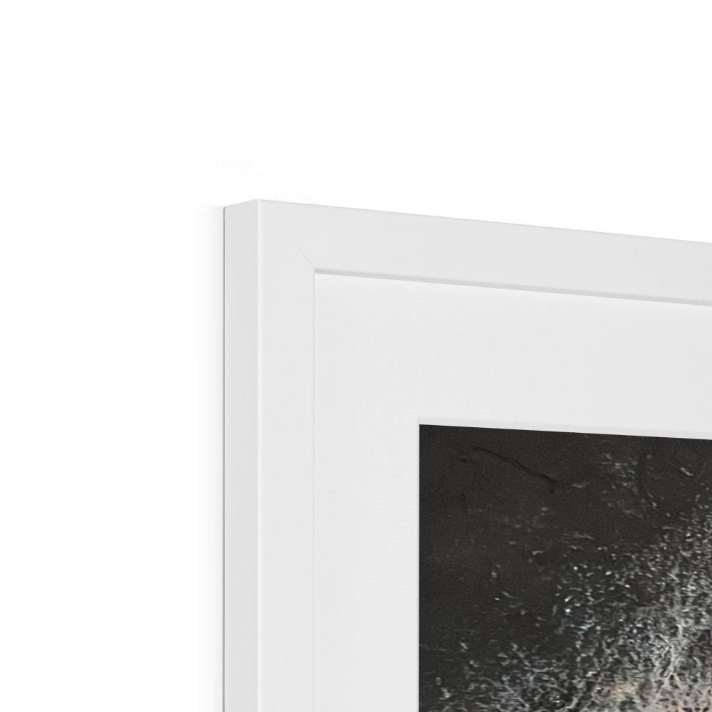 White modern minimalist frame with black abstract art print from A Brooding Loch Lomond collection