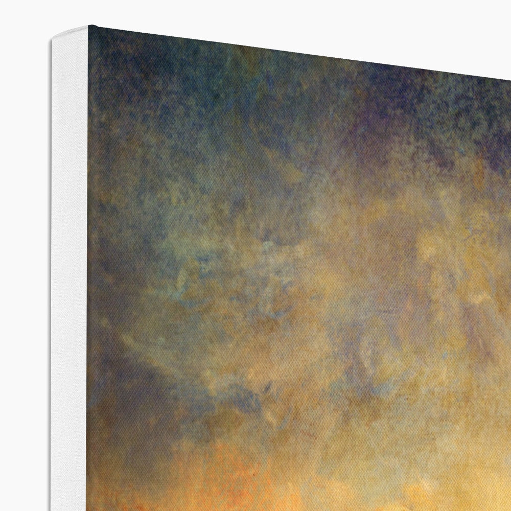 Abstract impressionist sky canvas print of Brooding Sligachan