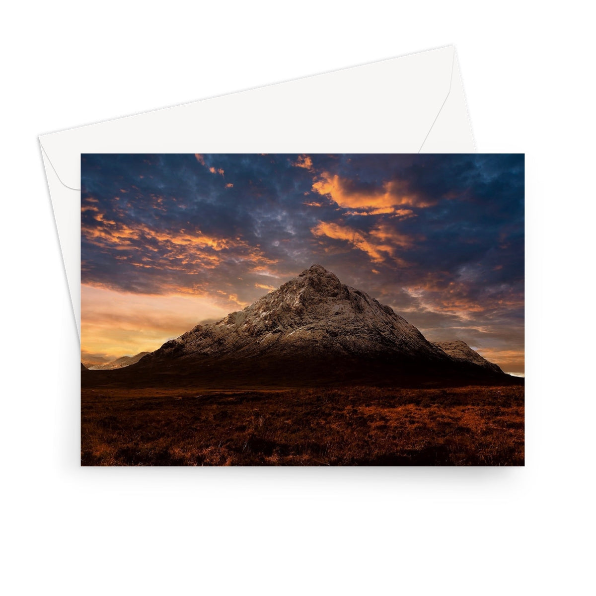2019 Toyota Camry on Buachaille Etive Mor Dusk greeting card