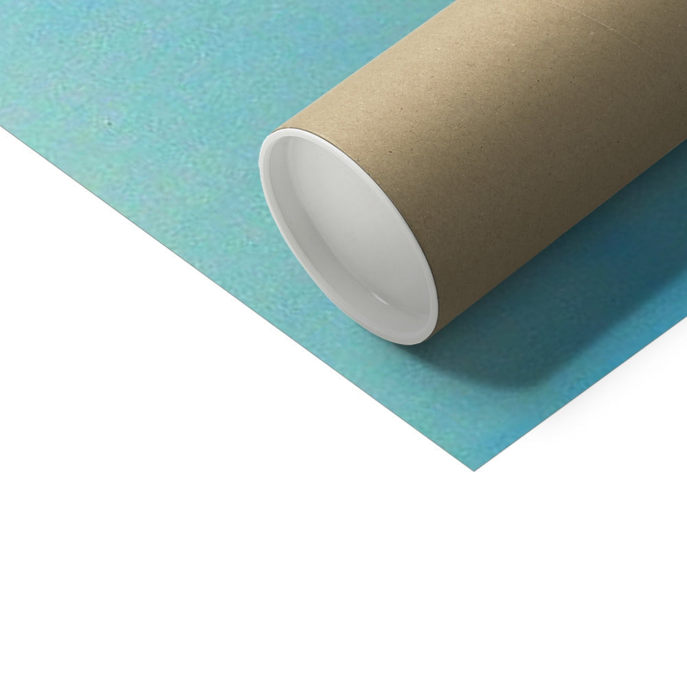 Brown cardboard tube with white lining for Calm Hahnemuhle German Etching Print