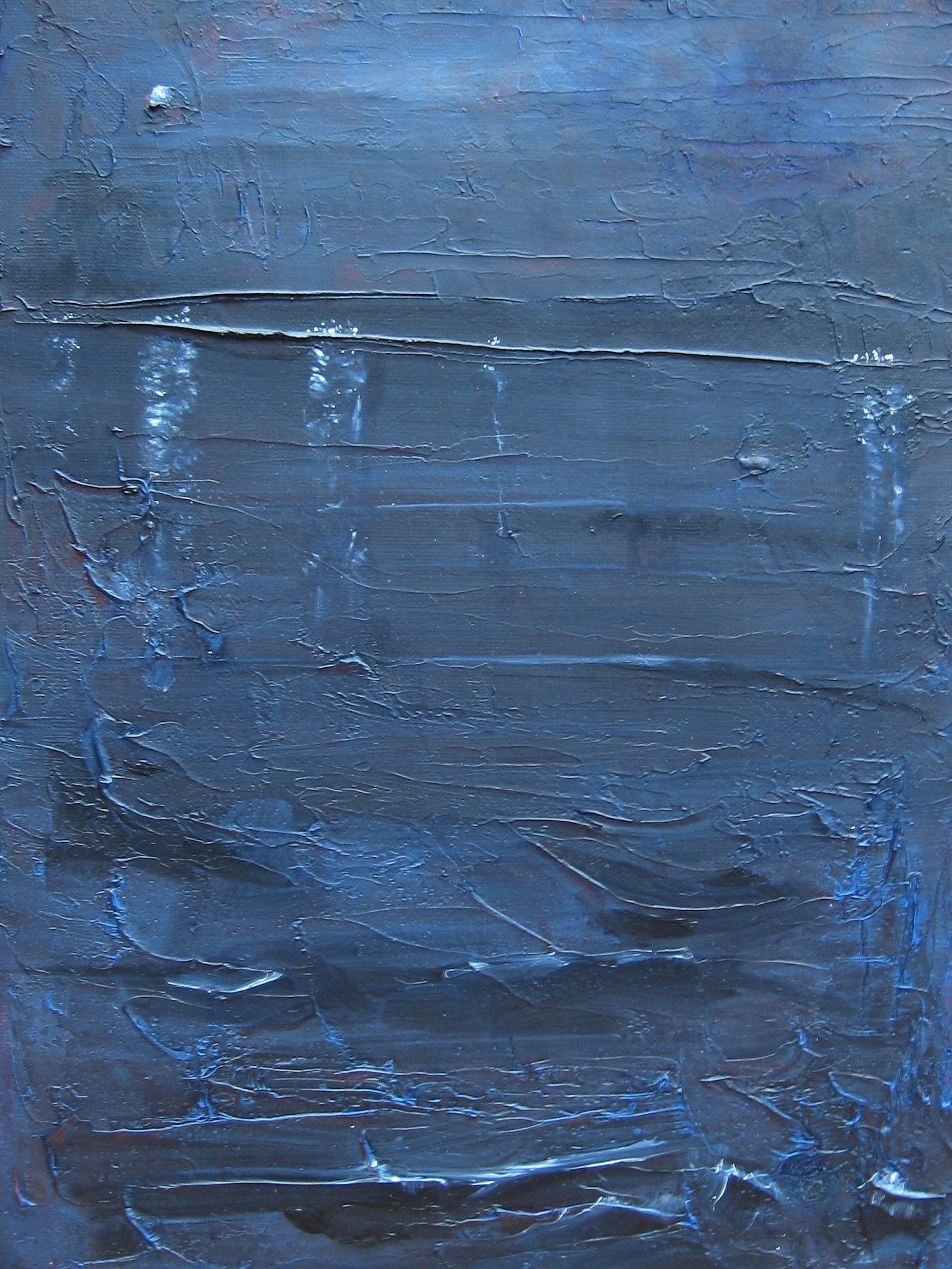 Textured dark blue abstract painting from Caught In The Clyde Moonlight Original Painting