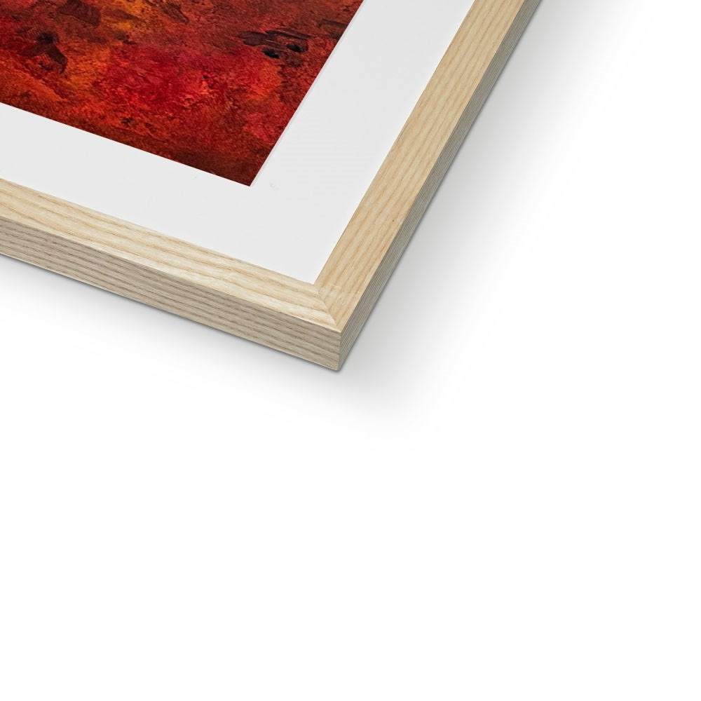 Wooden frame with red abstract painting from The Cobbler Arrochar Art Prints