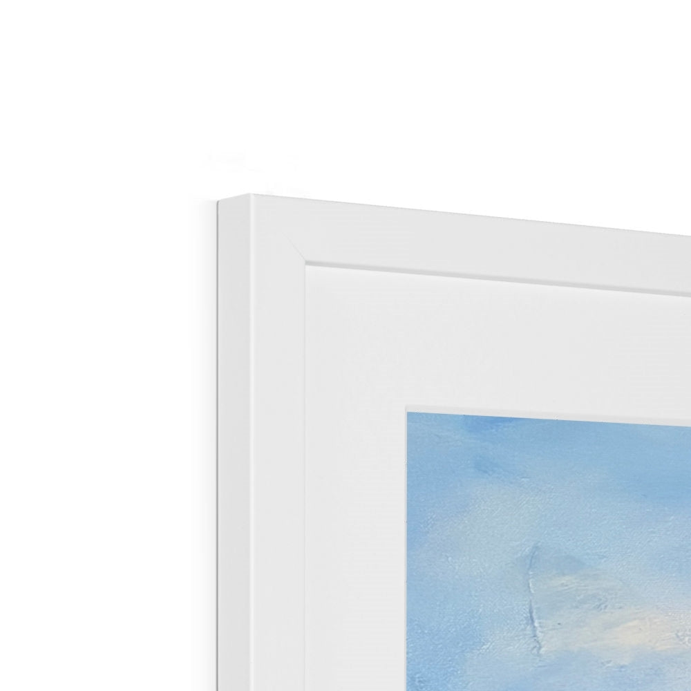 White modern minimalist picture frame for The Cobbler Arrochar Art Prints