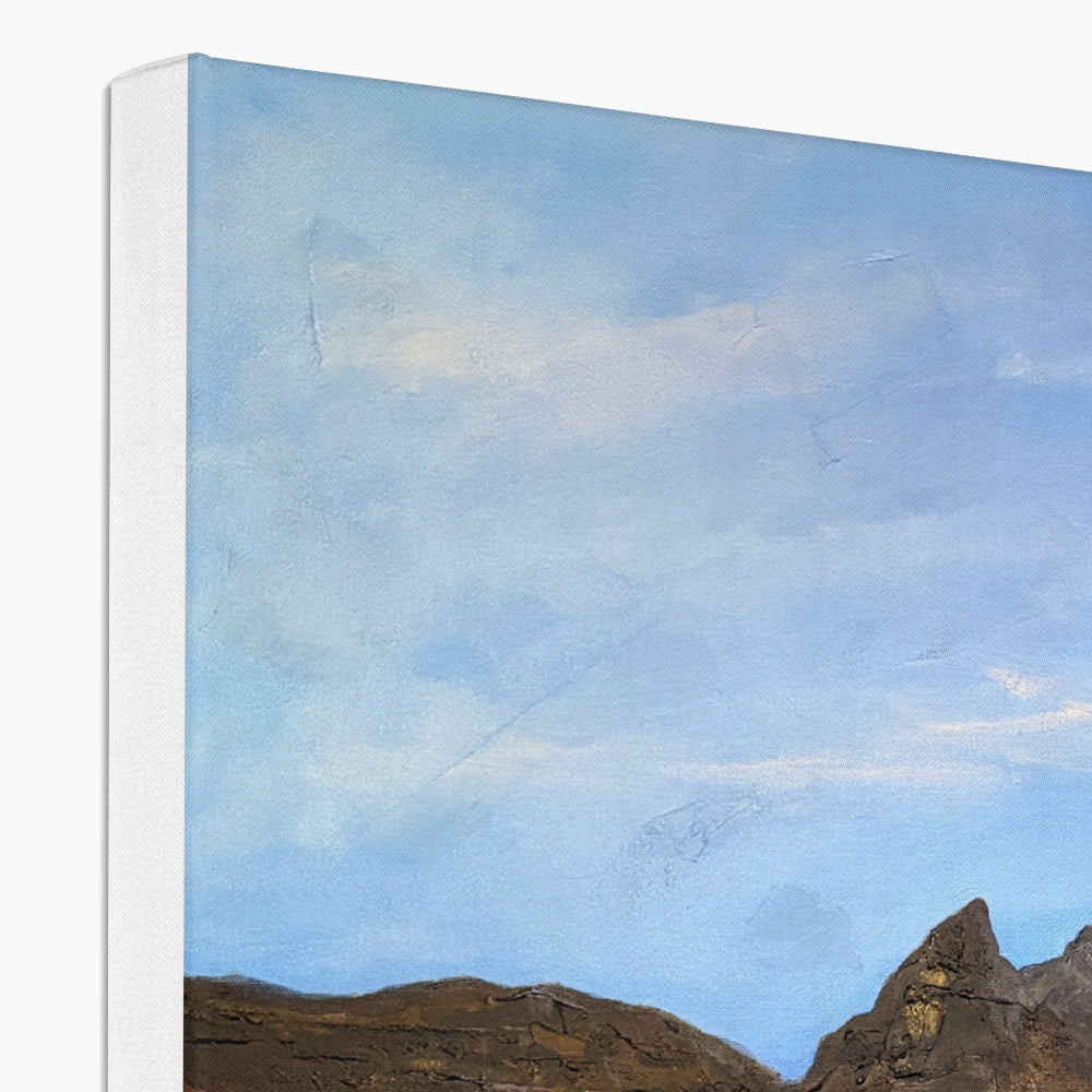 Blue sky mountain landscape canvas print with kite design by The Cobbler Arrochar