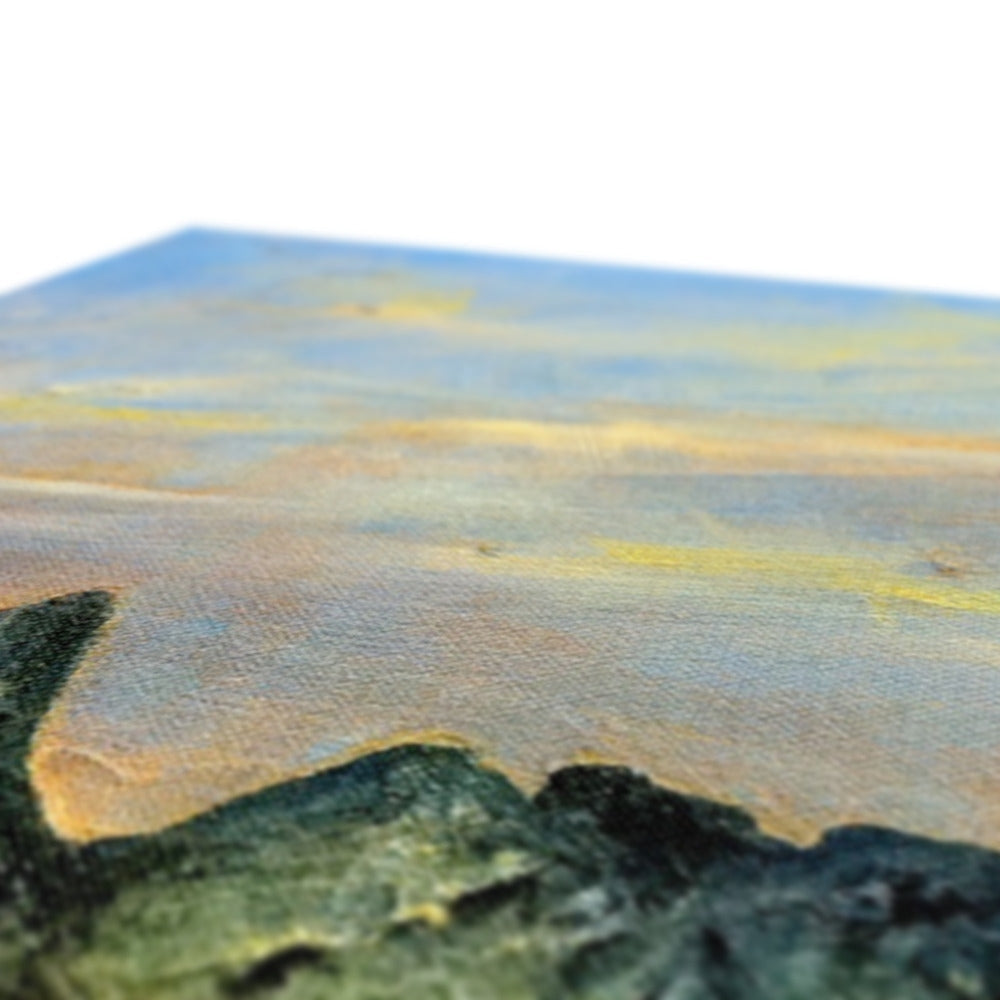 Beach towel in blue green hues with textured sand rock pattern, Cobbler Canvas Prints