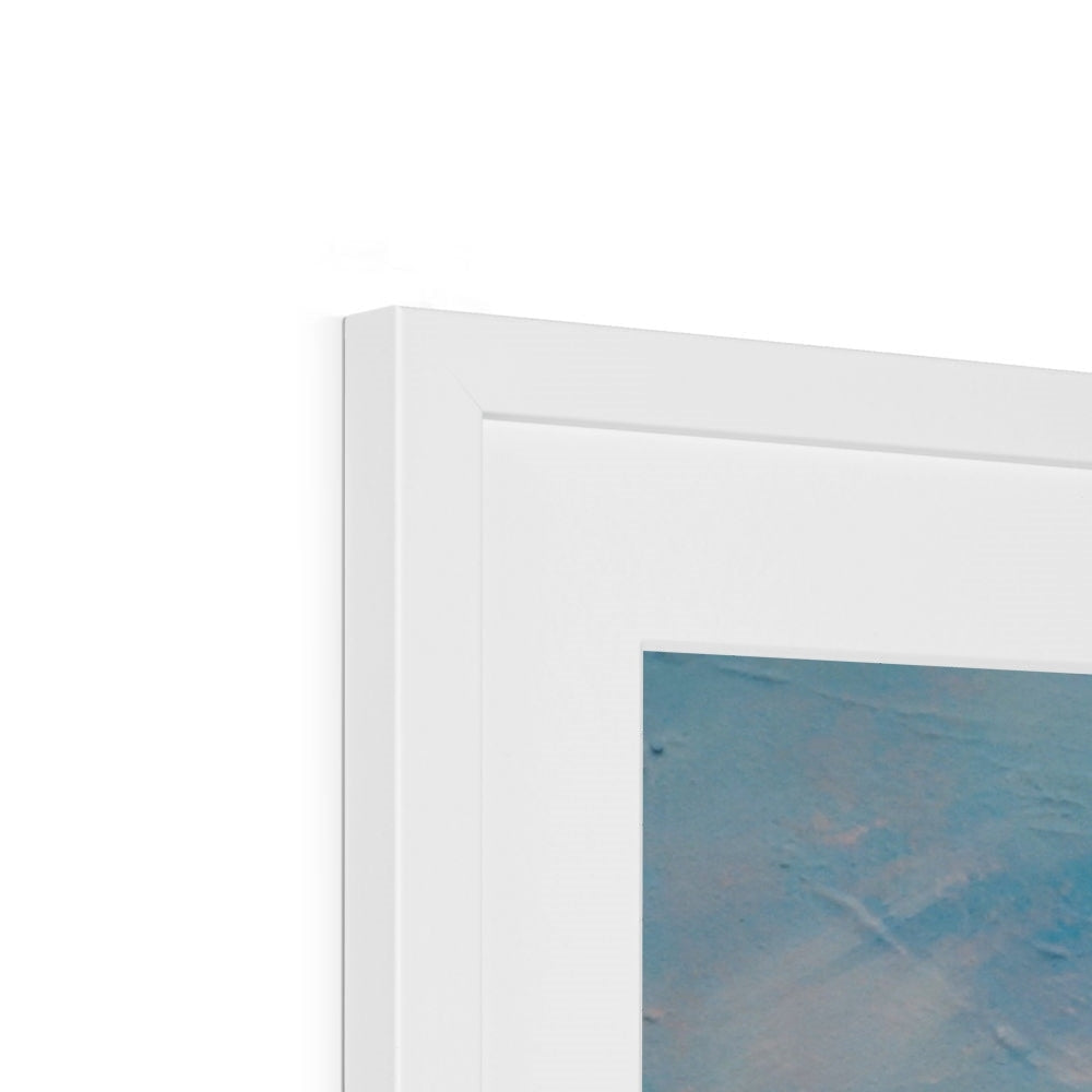 White rectangular frame with matte finish for The Cobbler ii Art Prints
