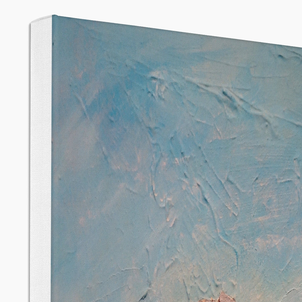 Blue textured canvas wall art The Cobbler II abstract design