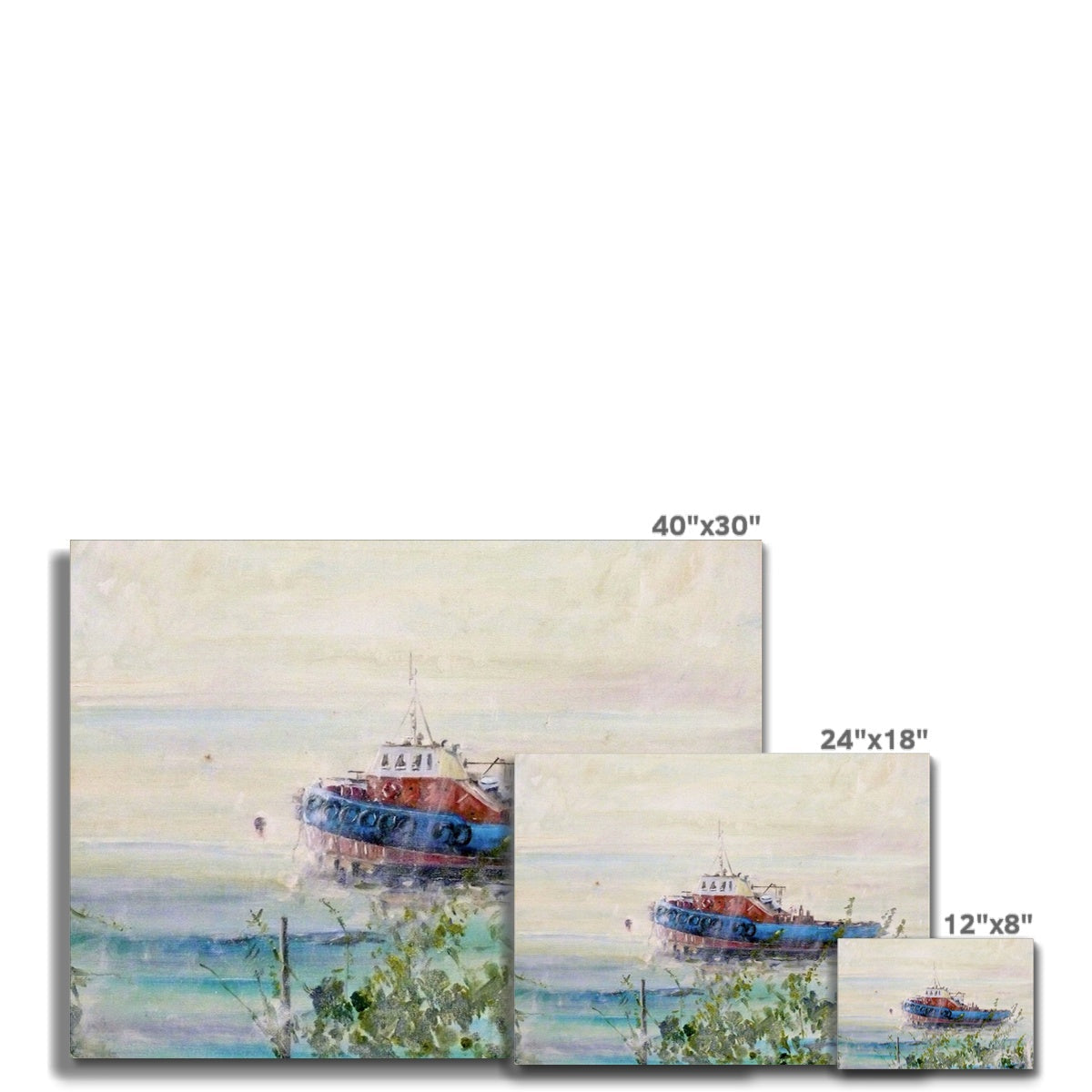 Columbas On The Clyde Canvas Prints - River Art Gallery Scotland - Free Shipping Worldwide