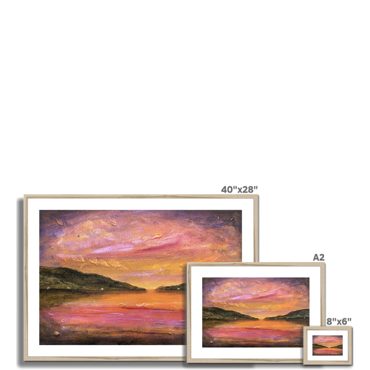 Dawn Breaks Over Loch Ness Art Prints - Lochs & Mountains Gallery Scotland - Free Shipping Worldwide