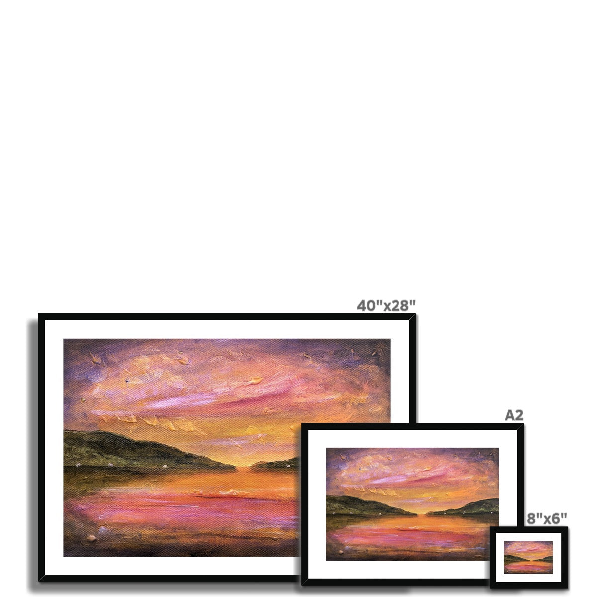Dawn Breaks Over Loch Ness Art Prints - Lochs & Mountains Gallery Scotland - Free Shipping Worldwide
