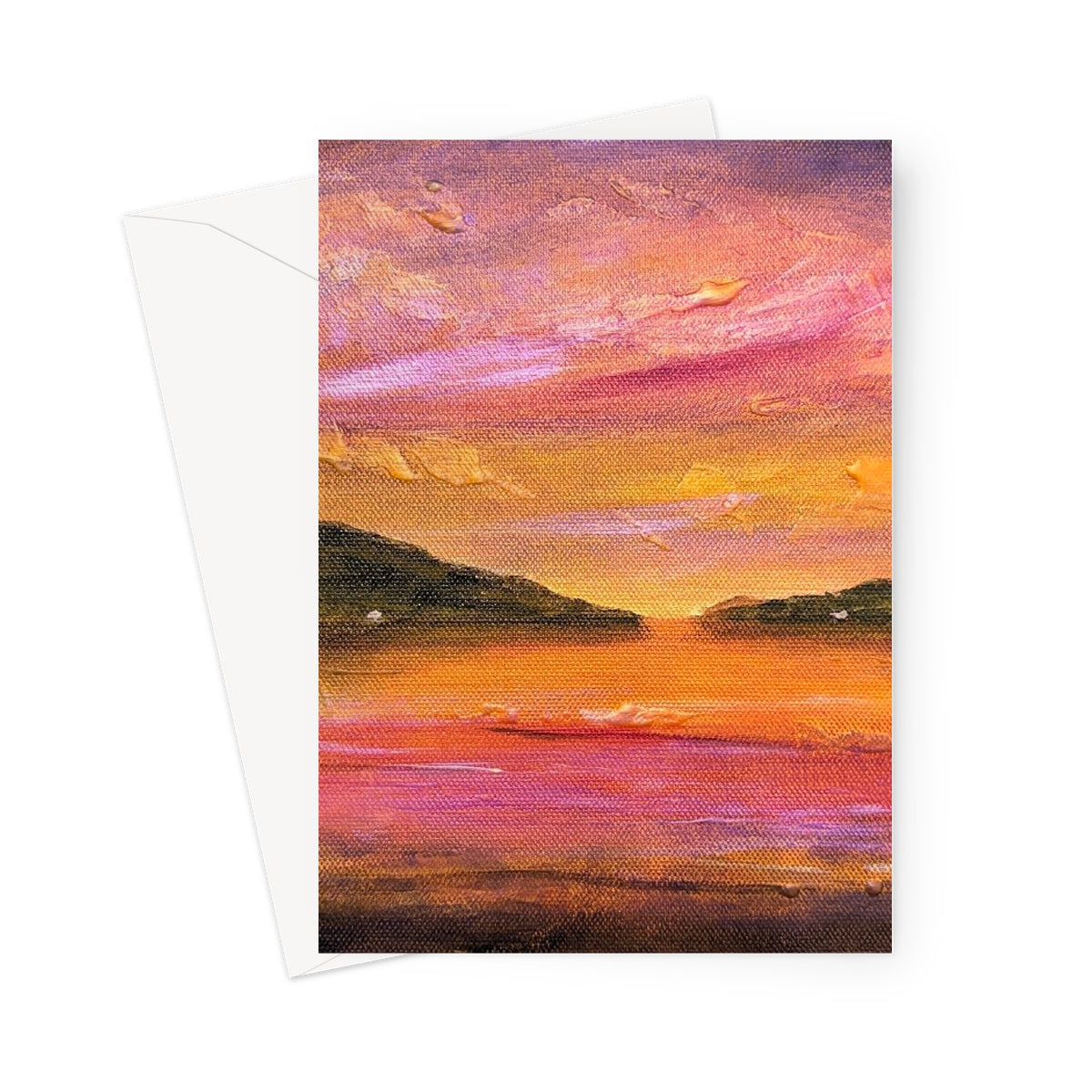 Dawn Breaks Over Loch Ness Greeting Card - Lochs & Mountains Art Gallery Scotland - Free Shipping Worldwide
